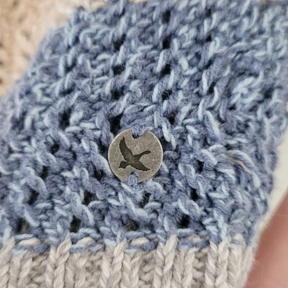 Eddy Bauer blue and beige knit - Picture 5 of 5